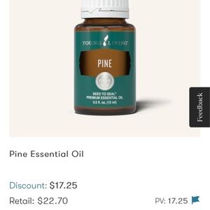 Young Living Essential Oil tree bundle (pine, Idaho blue spruce)